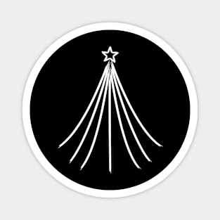 Merry Christmas tree lines Magnet